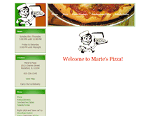 Tablet Screenshot of mariespizza.net